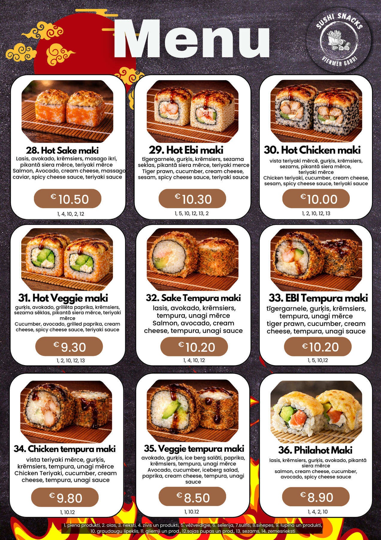 Sushi Snacks Suši Mārupe, Tīraine, Āgenskalns, Piegāde