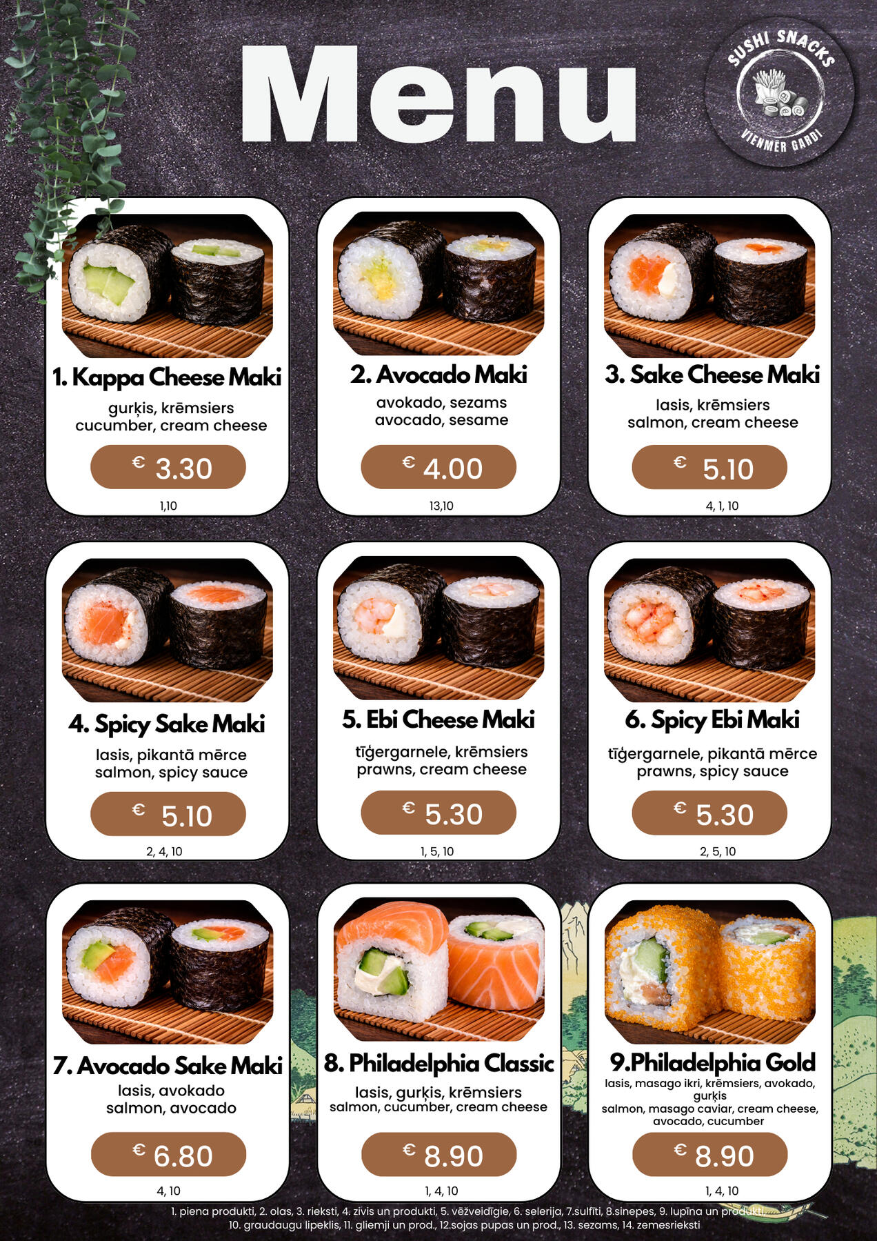 Sushi Snacks Suši Mārupe Tīraine