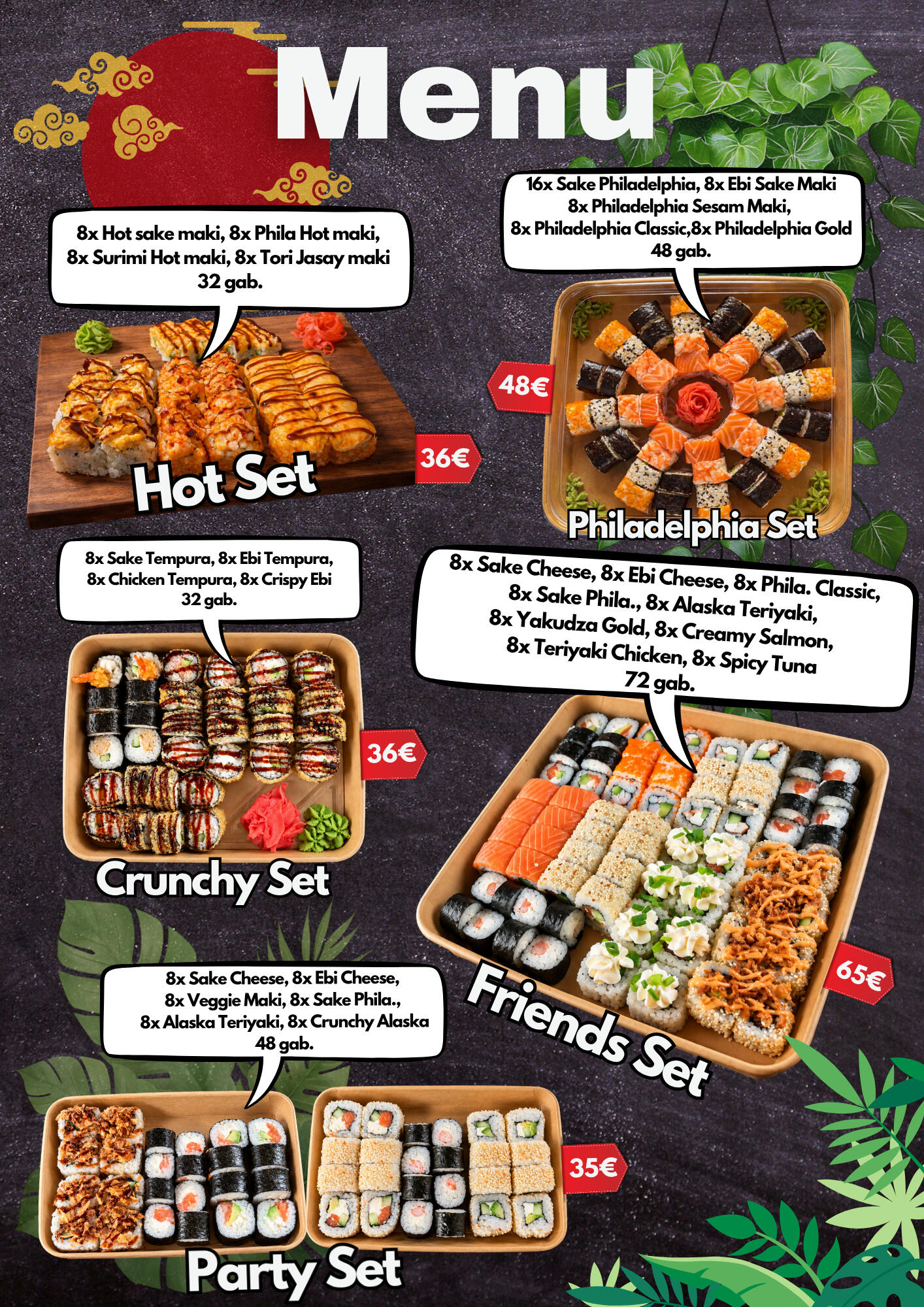 Sushi Snacks. Suši, poke, uzkodas un picas. Piegāde Mārupē un Tīrainē.